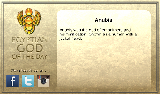 Egyptian God of the Day