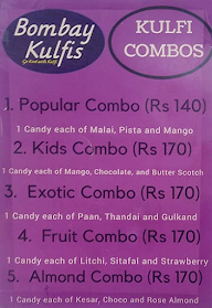 Bombay Kulfi menu 2