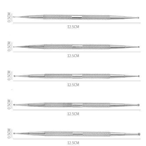 Title 1, Double Point Drill Pen Nail Art Tool for precis...