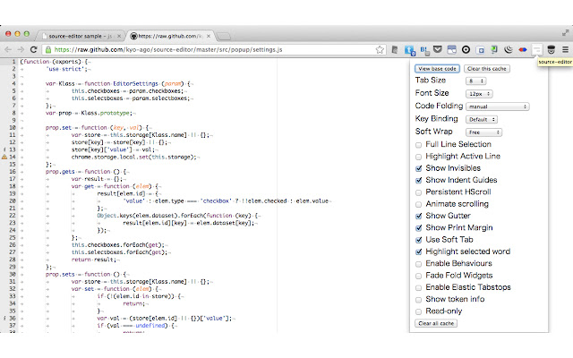 source-editor chrome extension