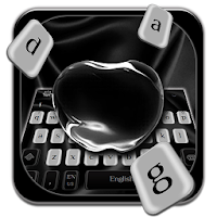 Black Shiny Apple Keyboard Theme