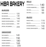 Hiba Bakery menu 1