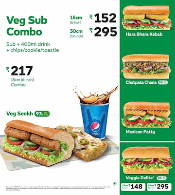 Subway menu 