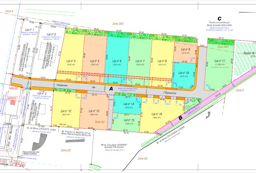  Vente Terrain + Maison - Terrain : 1 080m² - Maison : 182m² à Saint-Laurent-des-Vignes (24100) 