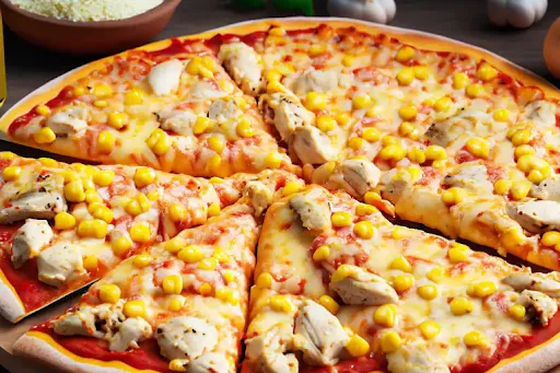 Chicken Sweet Corn Cheese Burst Pizza [8 Inches]