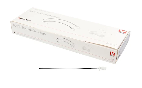 BUSTER Easy Slide Cat Catheter, 1.2 x 140 mm, open end, 5 st