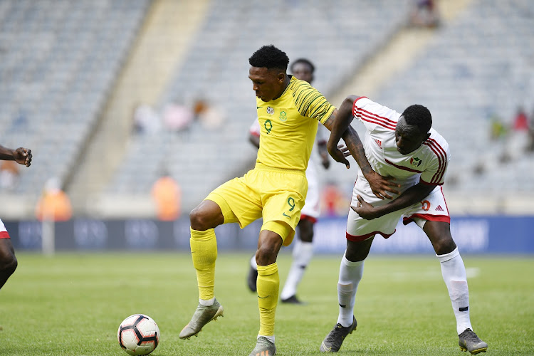 Lebo Mothiba in action for Bafana Bafana in the 2021 Africa Cup of Nations gualifier against Sudan at Orlando Stadium on November 17 2019.