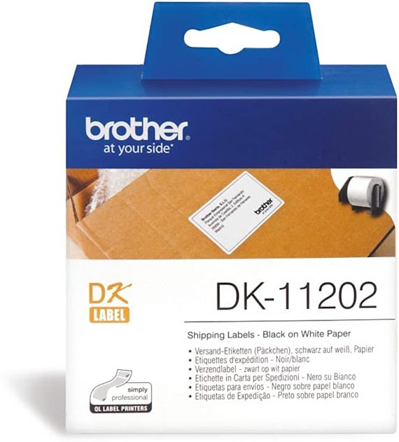 Nhãn Bế, Giấy Decal Brother Dk - 11202 (62Mm X100Mm X 300 Nhãn) - Hàng Chính Hãng