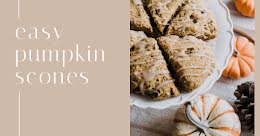 Easy Pumpkin Scones - Thanksgiving item