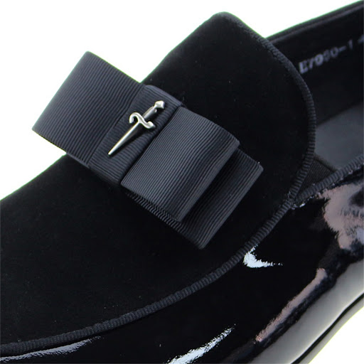 Title 3, Mens Matte Leather Patent Leather Shoes, combi...