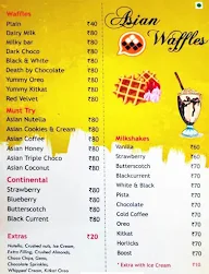 Asian Waffles menu 3