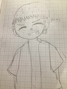 初めて千冬描いた！