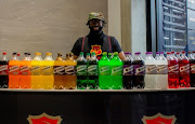 DJ Sbu with his carbonated softdrinks range