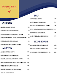 Biryani Blast menu 1