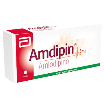 Amdipin Amlodipino 5 mg Caja x 30 Tabletas  