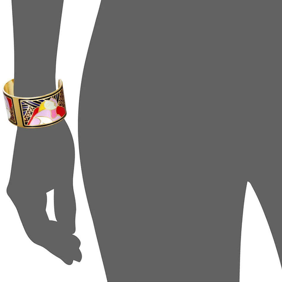 Pulseira feminina de esmalte estilo europeu e americano. Design charmoso e elegante, ideal para complementar seu visual diário.
