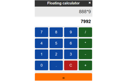 Compact floating calculator Promo Image