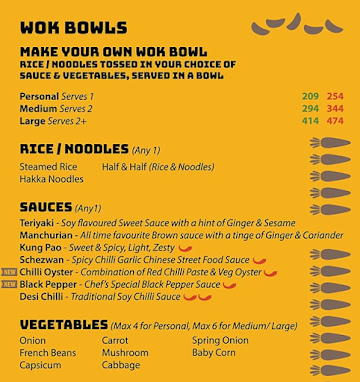 Chinese Wok menu 