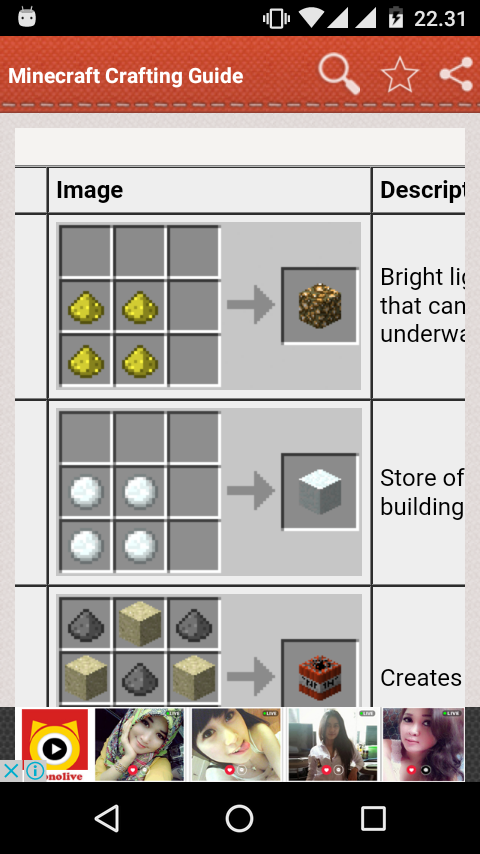 Guide Crafting Minecraft Screen 1