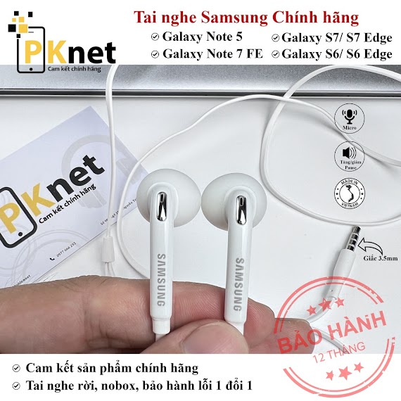 Tai Nghe Samsung Galaxy Note 5, Galaxy S7/ S7 Edge, Galaxy S6/ S6 Edge, Note Fe [Chính Hãng, Bảo Hành Lỗi 1 Đổi 1]