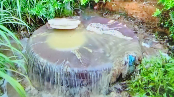 Raw sewage flows out of a drain into the Ohlanga River which feeds into Umhlanga beaches, despite the city repairing the Ohlange pump station.