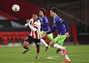 Sheffield United player Rhian Brewster in action during The Emirates FA Cup Fifth Round match between Sheffield United and Bristol City at Bramall Lane on February 10, 2021 in Sheffield, England. 