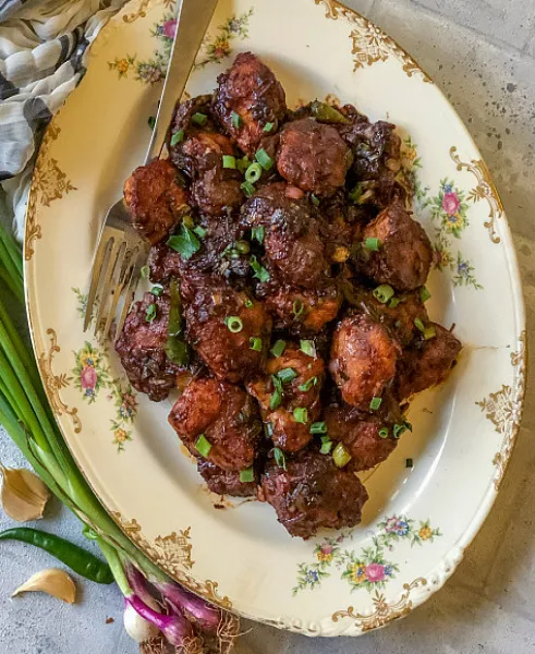 Chicken Manchurian Bowl