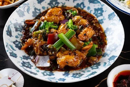 Cantonese Prawn In Black Pepper Sauce(Mc)