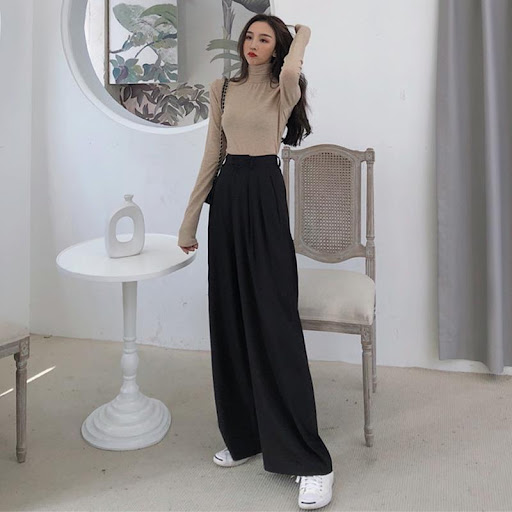 Title 3, Loose and thin casual mopping wide-leg pants fo...