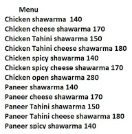 Poona Shawarma Company menu 2
