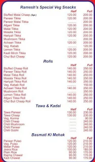 Ramesh Vaishno Dhaba menu 2