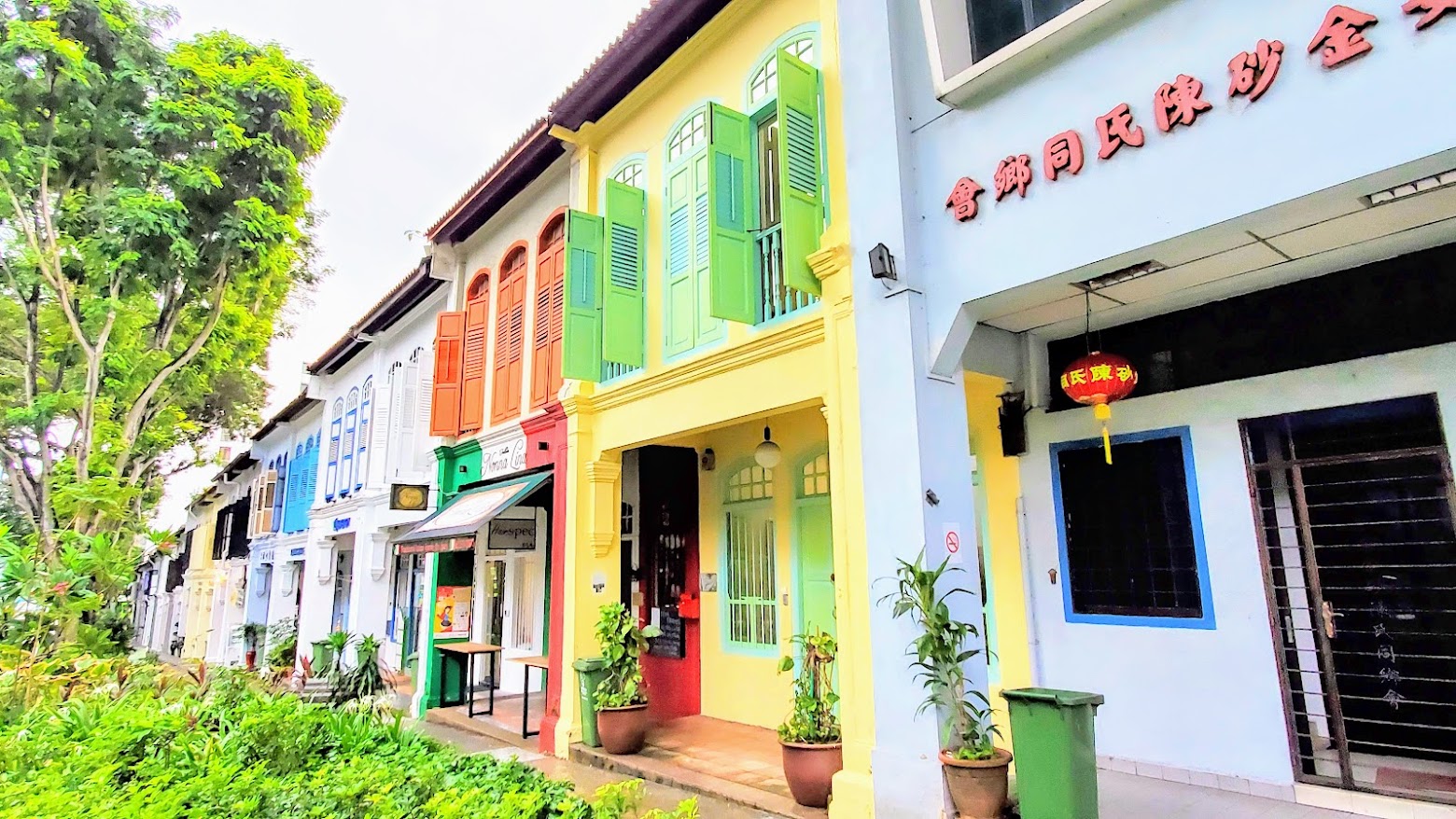 Peranakan Style Buildings in Singapore