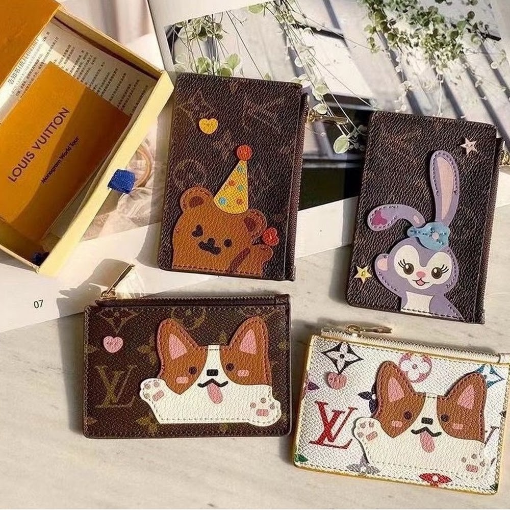 louis vuitton corgi card holder