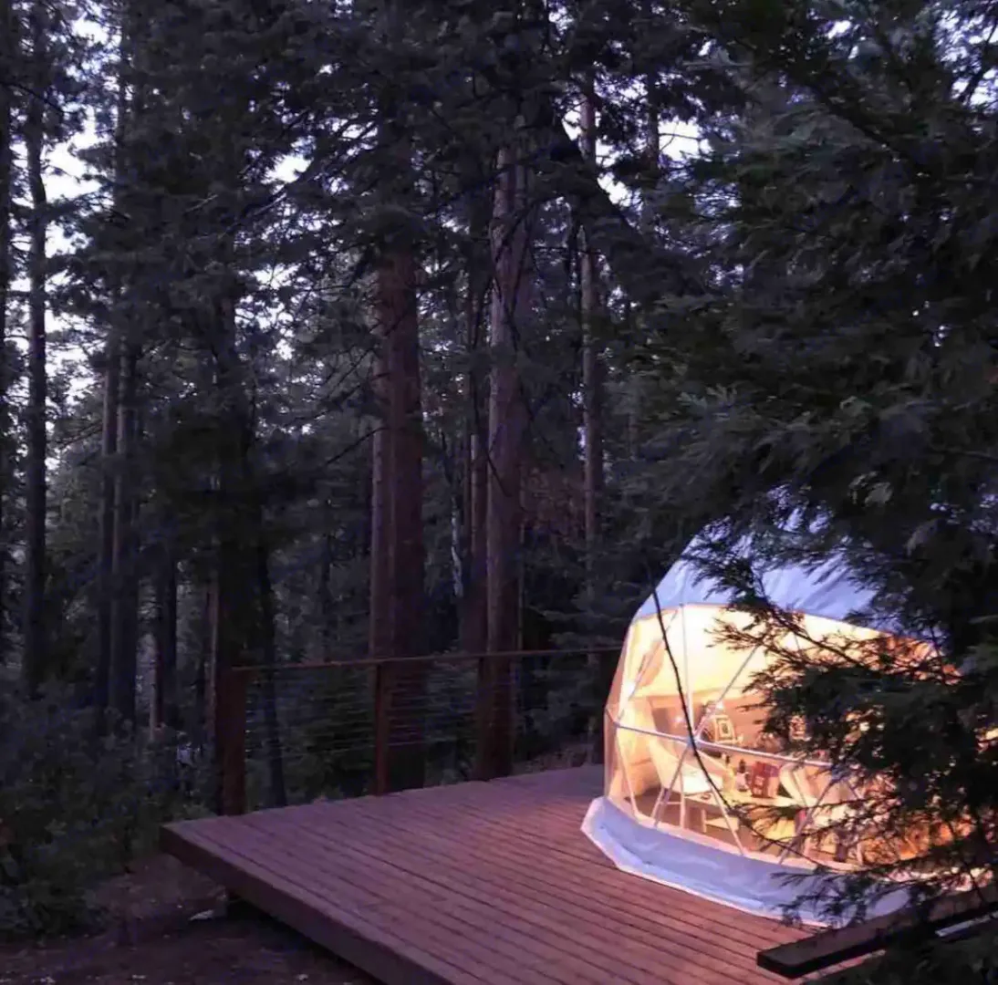 Geodesic dome short term rental in California