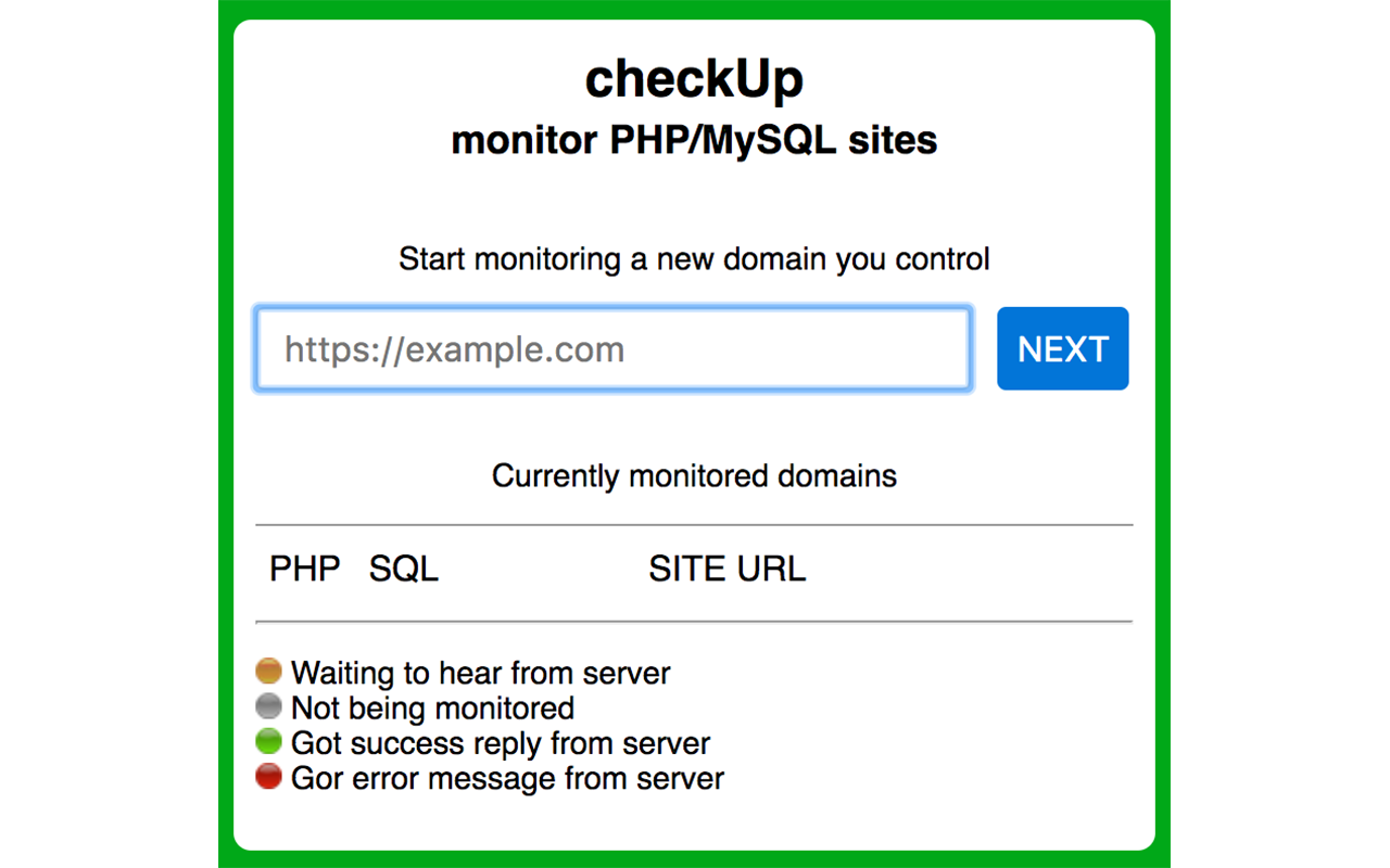 checkUp_phpsql Preview image 0