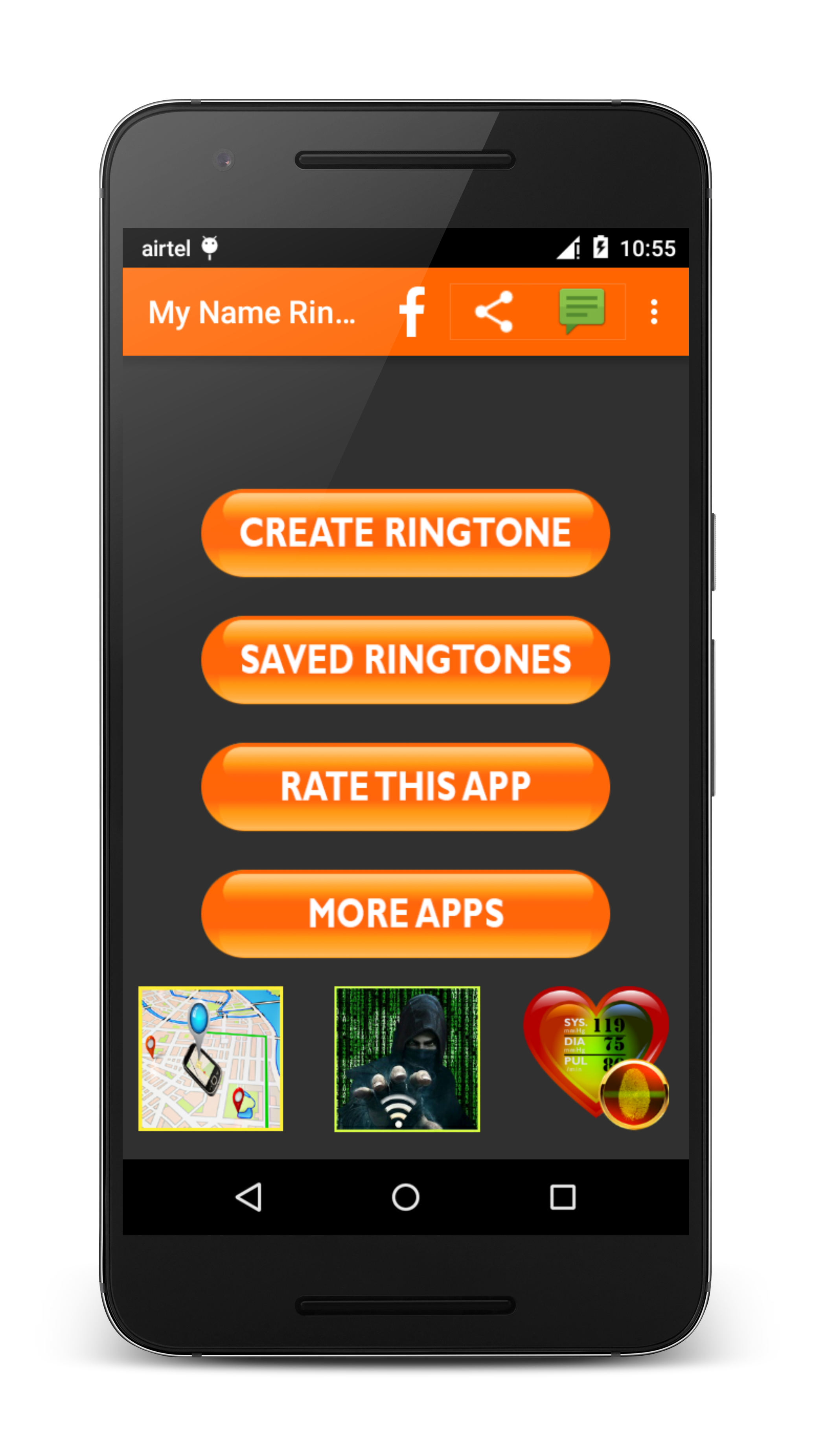 Android application My Name Ringtone Maker screenshort