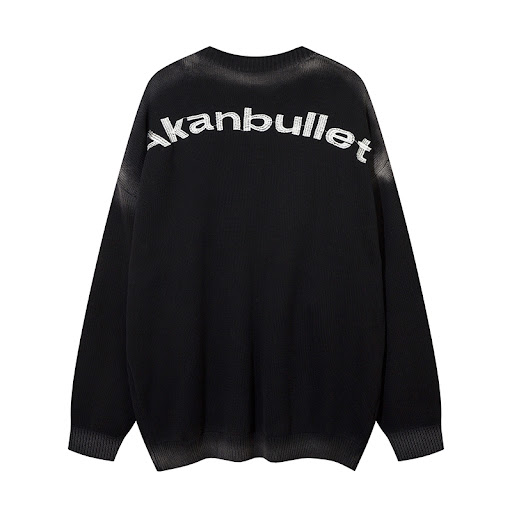 Title 6, Five-Pointed Star Embroidered Crew Neck Loose S...