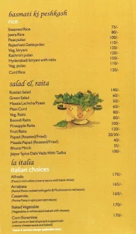 Jaipur Spice, Janpath menu 7