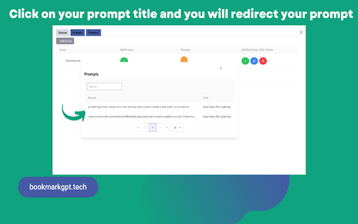 BookmarkGPT - Bookmark Your ChatGPT Prompts