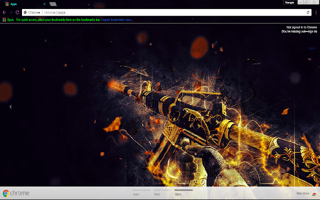 Counter Strike Global Offensive 1366x768 chrome extension