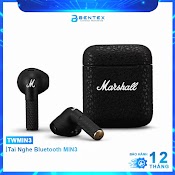 Tai Nghe Bluetooth Không Dây Marshall Minor Iii Âm Thanh Nổi Chất Lượng Cao Kiểu Dáng Hiện Đại Pin 5H New