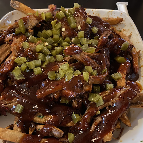 BBQ brisket fries!!! YUMMIIIIEEE