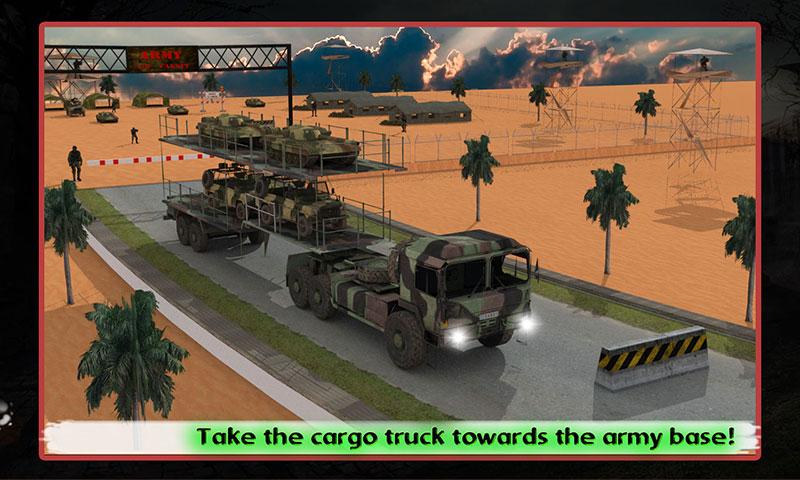 Army Cargo Transport Truck Screen 2