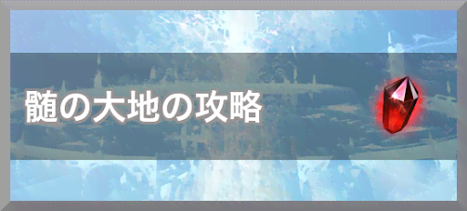 髄の大地の攻略