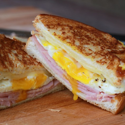 Ham, Eggs & Cheese Sandwich