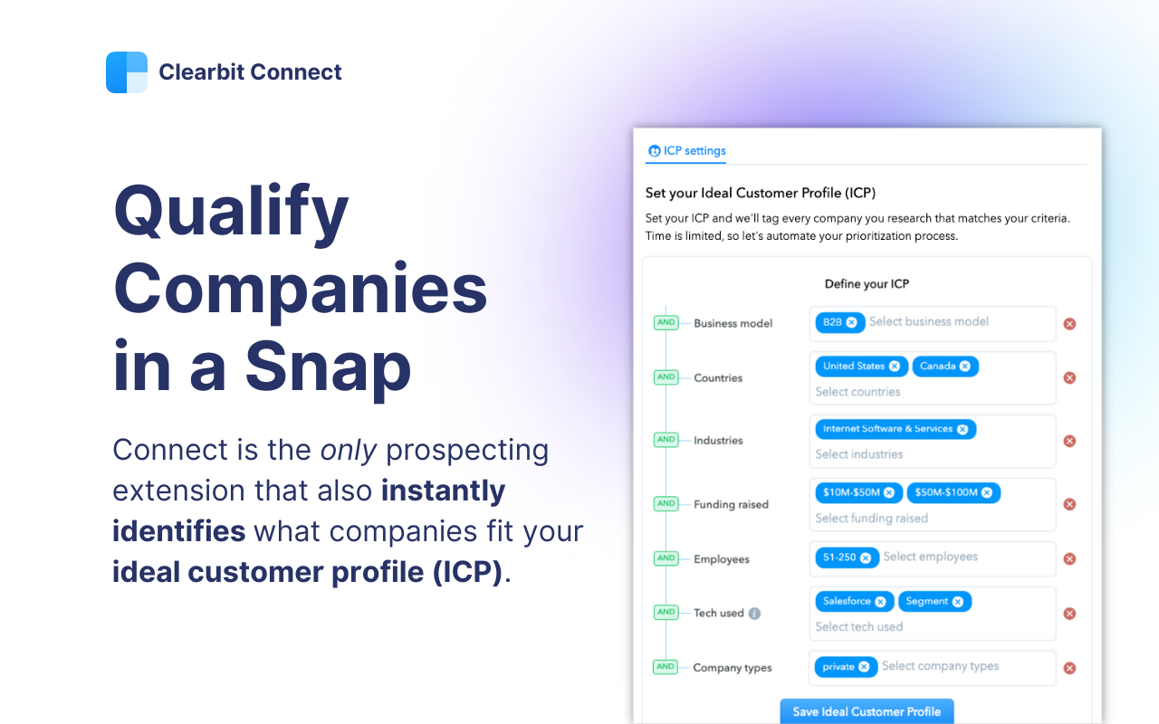 Clearbit Connect: Free, Verified B2B Emails Preview image 5