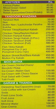 Soyel Mistri menu 2