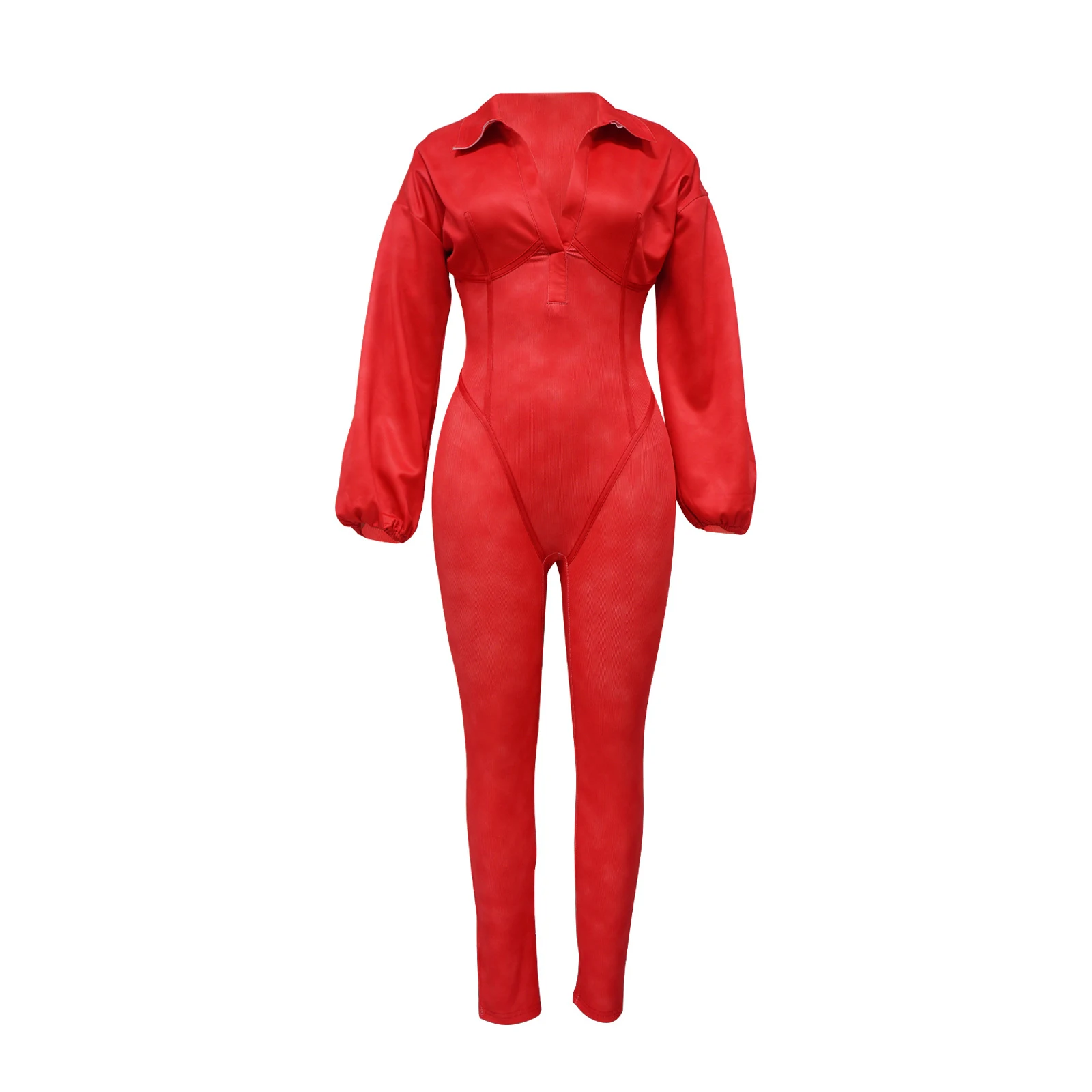 Title 4, Womens Clothing V-neck Gigot Sleeve Tight Stit...