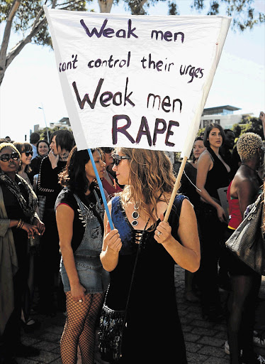 Participants in the anti-rape protest Slutwalk