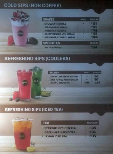 McDonald's menu 